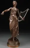 Marcel Debut, Saint Cecile -, Bronze with dark brown patina
