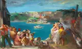 Jon Corbino, The Christening, Oil on canvas
