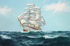 A Good Wind by Daniel Sherrin, Oil on canvas, sold May 2016