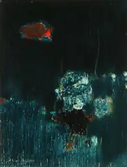 Underwater Scene - by Avni Arbaş, Oil on canvas, sold May 2016