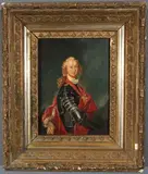 Louis Tocqué, Portrait of Bonnie Prince Charles, Oil on wood panel