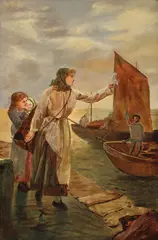 Hamilton Macallum, Farewell, Oil on canvas