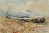 Alexander Robinson, The Distant Village -, Watercolor