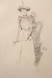 James Abbott McNeill Whistler, Gants de Suede -, Lithograph - from the studio, (Way 26, Levey 40, Spink 35)