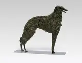 Hagenauer, Dog, bronze, cast; renewed plate, marked