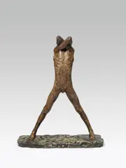 George Minne, The Adolescent, plaster, patinated; figure removable from the plinth