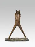 George Minne, The Adolescent, plaster, patinated; figure removable from the plinth
