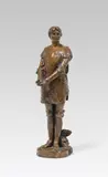 Louis-Ernest Barrias, Jeanne d'Arc, bronze, cast, patinated; marked on the base and signed: foundry stamp "SUSSE Freres EDITEURS, Paris"