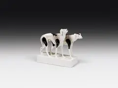 Wilhelm Bormann, Two standing greyhounds