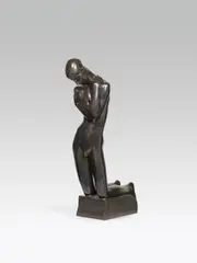 George Minne, The Great Kneeling, bronze patinated; signed on the plinth laterally: "George Minne"