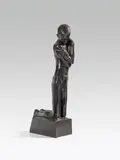 George Minne, The Kneeling of Hagen, bronze patinated, signed laterally: "G. MINNE"