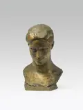 George Minne, Bust of a Youth, plaster, patinated; unsigned
