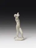 George Minne, Baigneuse IV, plaster; signed on the plinth: "George MINNE"; little split-offs in the part of the eyebrows