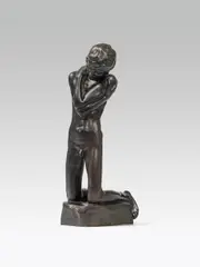 George Minne, The Small Kneeling, bronze patinated; signed and dated laterally on the plinth "GMINNE/96"