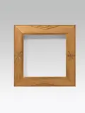 Josef Hoffmann, Frame, lime wood, carved, without gilding; inscribed with pencil on the reverse: "h. 39"