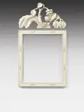 Dagobert Peche, Frame, lime wood, carved, white chalk; floral crowning extra