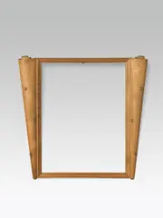Josef Hoffmann, Frame, lime wood, carved, without gilding; inscribed with pencil on the reverse: "H. 8"