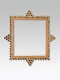 Dagobert Peche, Frame, lime wood, carved, without gilding; inscribed with pencil on the reverse: "W.W. 8"