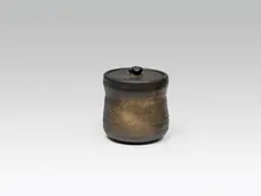 Box by Kurt Ohnsorg, c. 1965, ceramics, brown glazed, sold Jun 2018