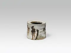 Jar by Kurt Ohnsorg, 1969, ceramics, white and brown glazed, sold Jun 2018