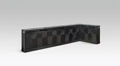 Josef Hoffmann, Corner cabinet of the commercial office at Poldihütte