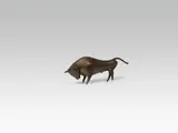 Hagenauer, Bull, bronze, cast, patinated; marked on the belly