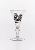 Ignaz Preissler, Liqueur glass with tavern scene