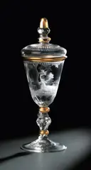 Elias Rosbach, Goblet with cover and lying stag