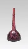 Adolf Beckert, Vase, colourless glass, pink and colourless overlaid