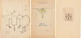 Dagobert Peche, 3 Drawings, mixed media on paper; each monogrammed and dated