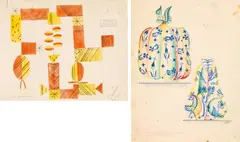 Hilda Jesser, 10 drafts, mixed media on paper