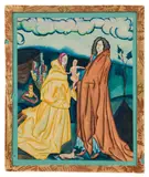Gustav Zimpel, The Holy Family, watercolour on paper