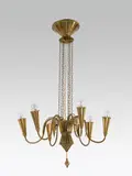 Chandelier & 2 wall appliques by attributet to Otto Prutscher, offered Jun 2016