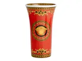 Rosenthal, FOR VERSACE, LARGE MEDUSA VASE, The Meduse Baroque vase styled in red, gold and black porcelain, 26.5 x 16cm