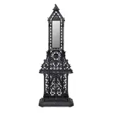 Falkirk Iron Company, AESTHETIC MOVEMENT HALLSTAND, CIRCA 1870, 1870, cast iron with mirrored plate and removable drip tray