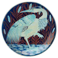 Charles Passenger For William de Morgan, ‘MOONLIGHT AND SUNSET SUITE’ TRIPLE LUSTRE DISH, CIRCA 1890, 1890, glazed earthenware