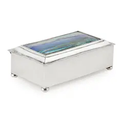 Fleetwood Varley, ARTS & CRAFTS CASKET, LONDON 1903, 1903, silver and enamel