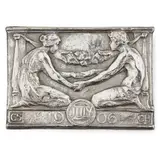 Gilbert Bayes, MARRIAGE PLAQUE, DATED 1906, 1906