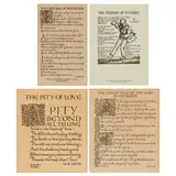 William Butler Yeats, FOUR HAND-COLOURED FRAMED PRINTS