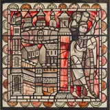 Arnold Wathen Robinson, DESIGN FOR STAINED GLASS, together with FIVE STAINED GLASS CARTOONS