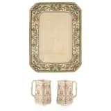 'SHANGHAI' PATTERN SERVING PLATTER, CIRCA 1884 by Christopher Dresser, 1884, sold Apr 2021