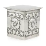 De Courcy Lewthwaite Dewar, GLASGOW SCHOOL TEA CADDY, CIRCA 1900, 1900, pewter and tin