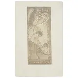 Herbert MacNair, RARE POSTCARD WITH HAND-WRITTEN INSCRIPTION, 1905, 1905