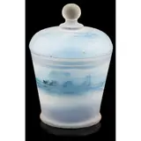 Daum, JAR & COVER, CIRCA 1920, 1920, painted and frosted glass