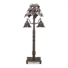 Alessandro Mazzucotelli, TABLE LAMP, CIRCA 1910, 1910, wrought iron
