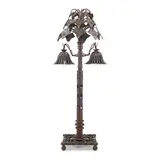 Alessandro Mazzucotelli, TABLE LAMP, CIRCA 1910, 1910, wrought iron