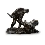L'ESSOUCHEUR by Marc-Aurèle de Foy Suzor-Coté, bronze, sold Apr 2021