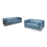 Le Corbusier, TWO LC2 SOFAS, DESIGNED 1928, MODERN