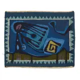 Ronald Cruickshank, UNTITLED (ABSTRACT HEAD), 1950S, wool wall-hanging/tapestry