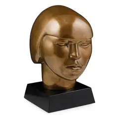 Marcelle Quinton, HEAD OF A WOMAN, bronze